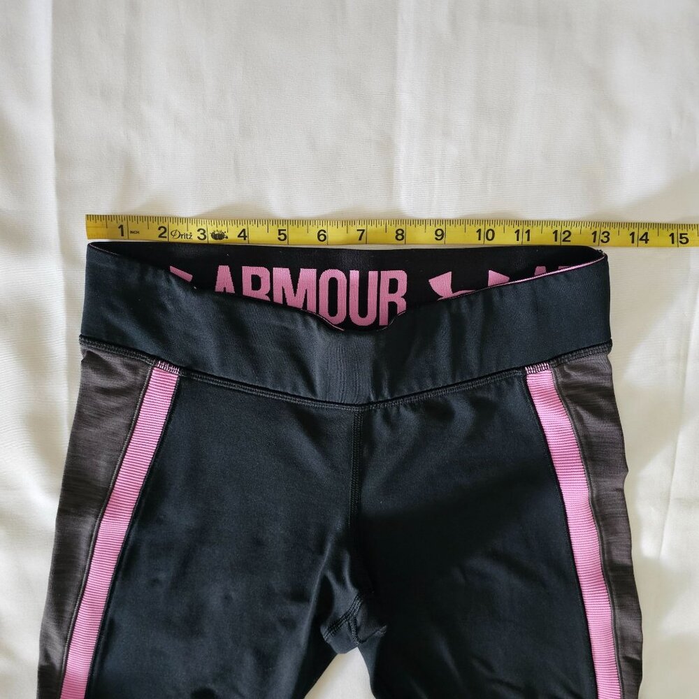 Under Armour Women's Activewear Black Pink Compression Leggings Size XS - Picture 8 of 13